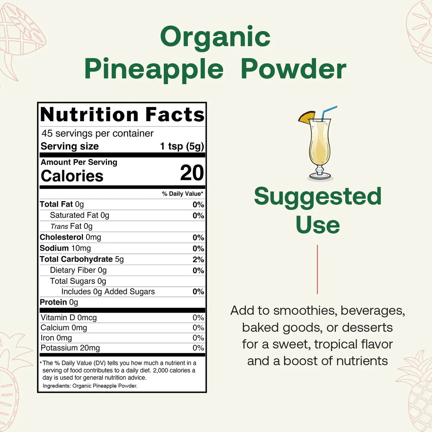 Organic Pineapple Powder