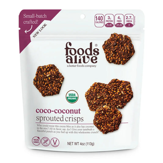 Coco Coconut Organic Sprouted Crisps, Gluten Free