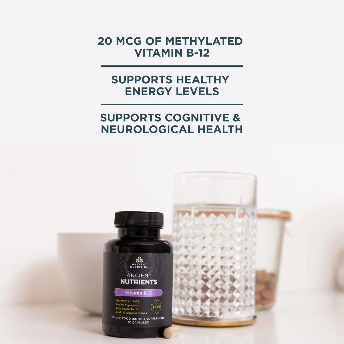 Ancient Nutrients Vitamin B-12 | Capsules (30 Capsules)