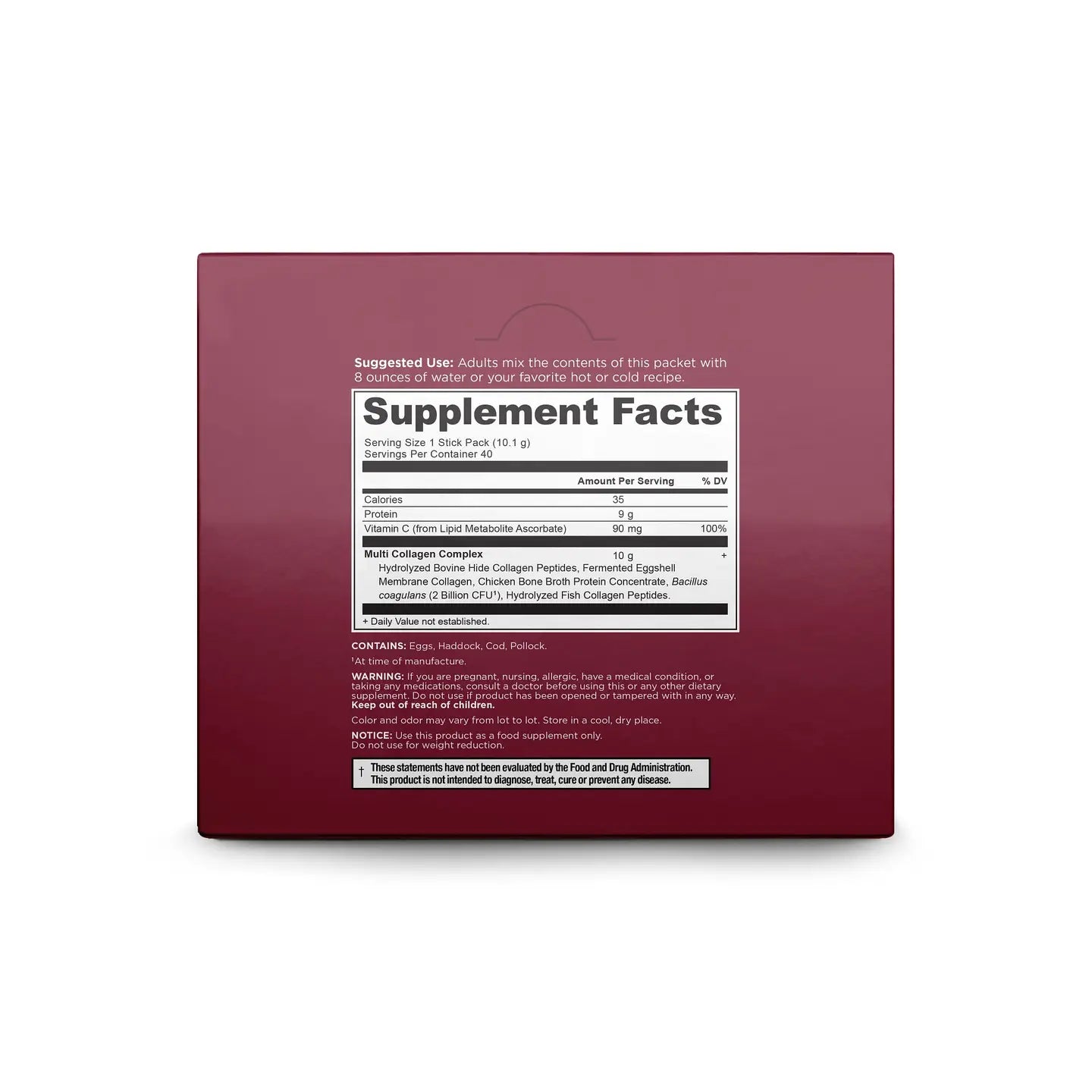 Multi Collagen Protein Stick Packs | - 40 Count