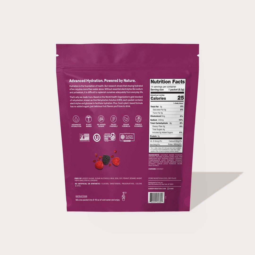 Hydrating Electrolyte Drink Mix - Berry Pomegranate (14ct)