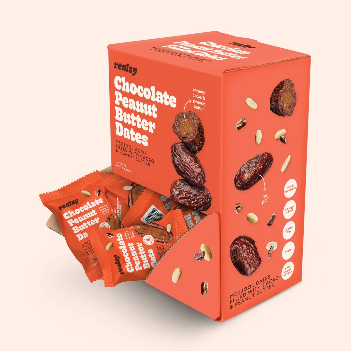 Chocolate Peanut Butter Dates