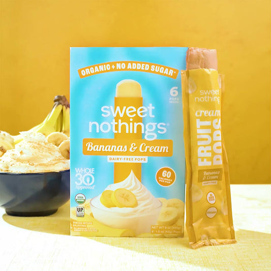 Bananas and Cream Fruit Pops – Organic Fruit Popsicle