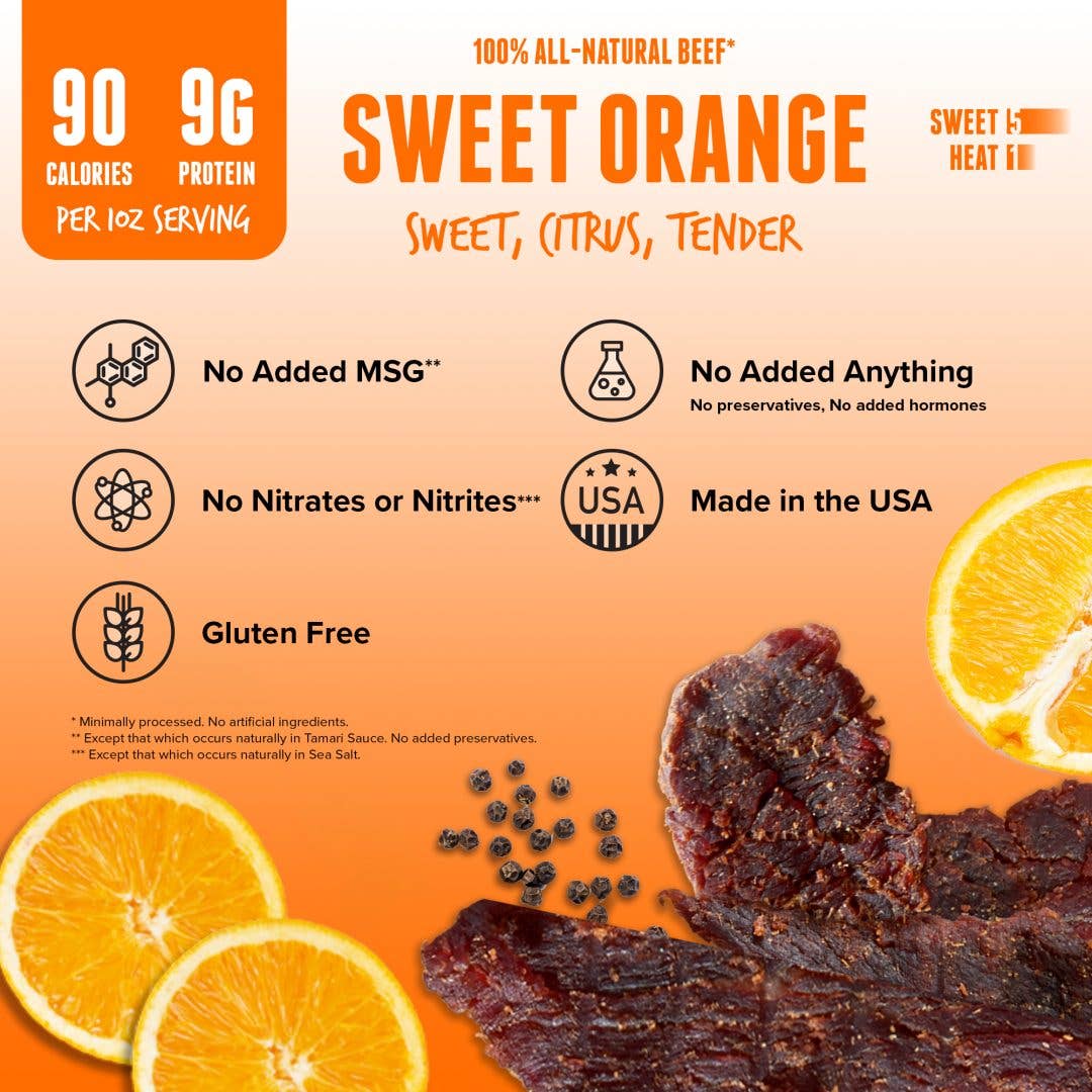 1oz Beef Jerky - Sweet Orange