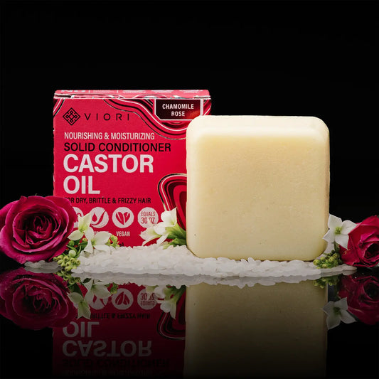 Castor Oil Conditioner Bar Ultra-Hydrating | Chamomile Rose