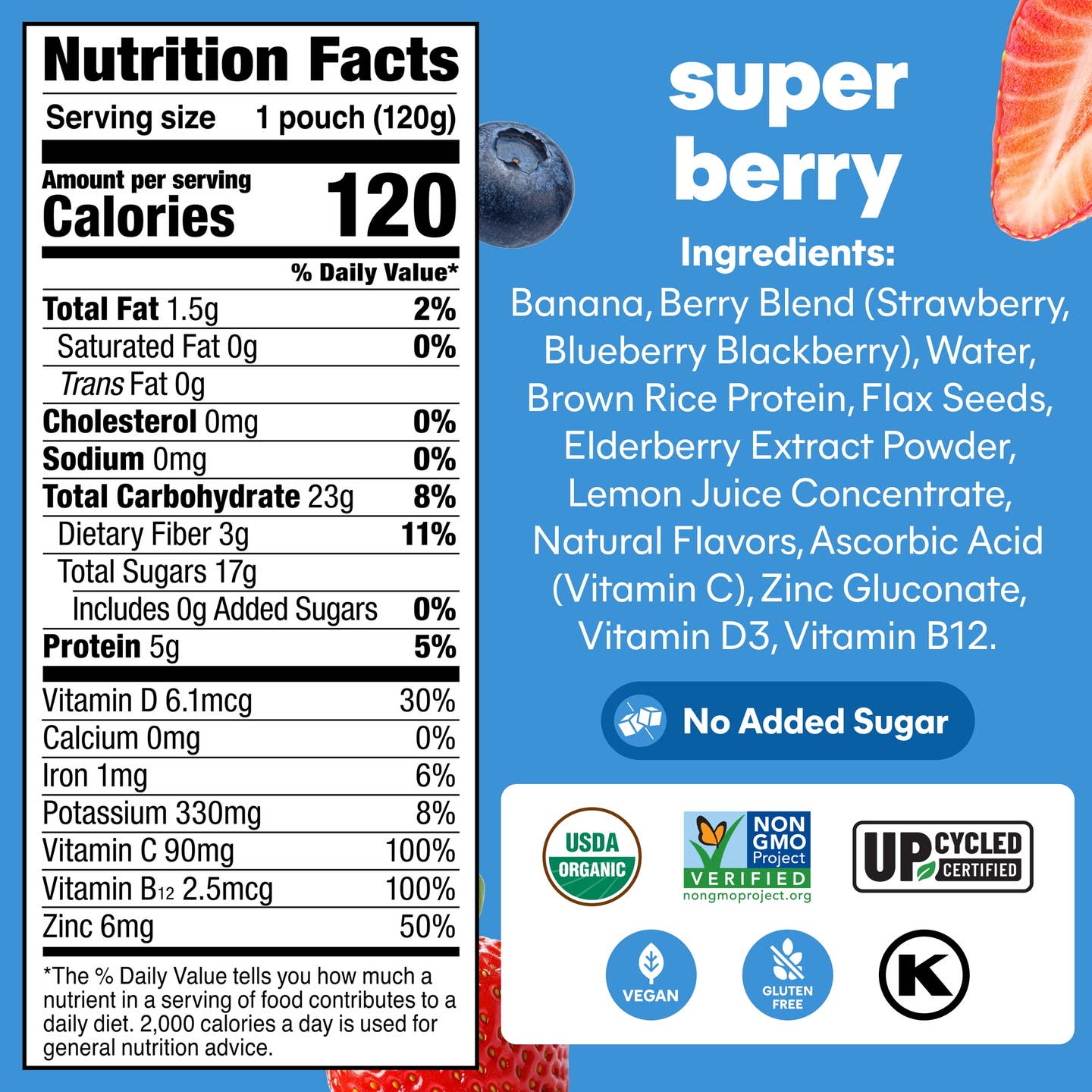 Superfood Smoothies, Super Berry + immune support